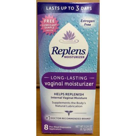 Replens Long Lasting Vaginal Moisturizer, 8 CT, 0.24 oz, 4 Pack