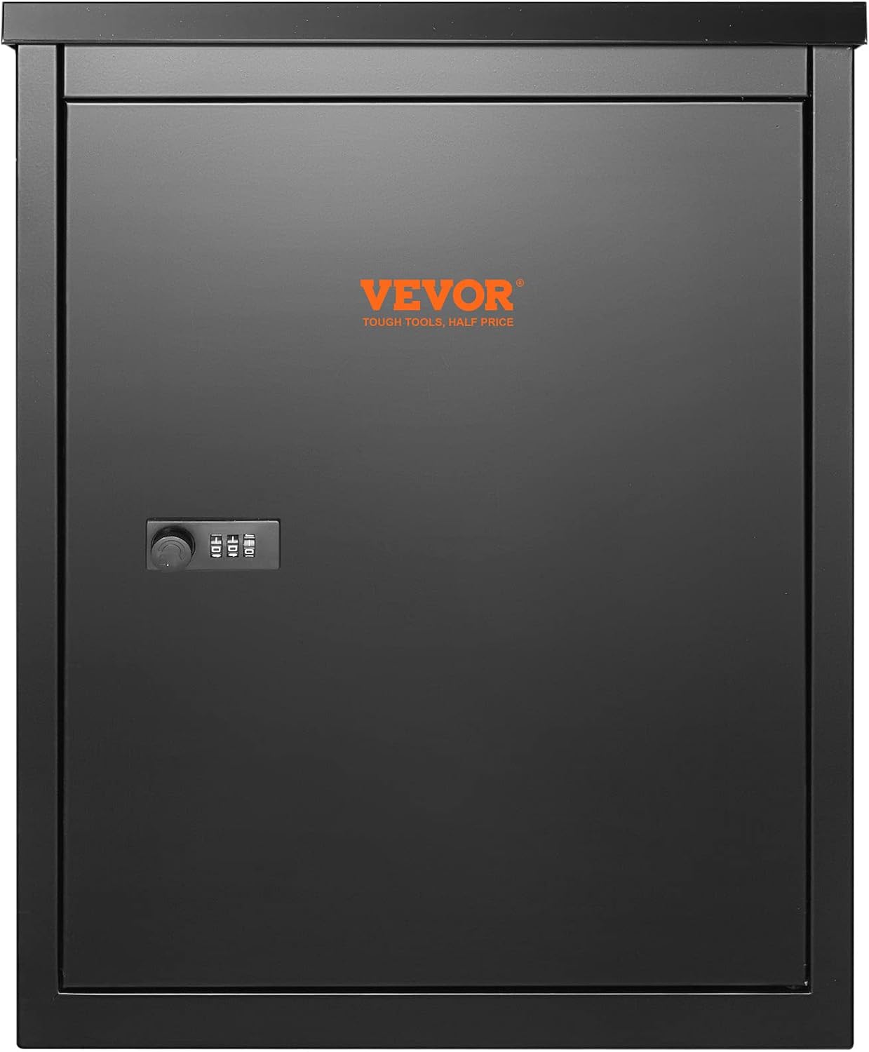 VEVOR Package Delivery Boxes for Outside 15.4" x 10.6" x 20.5", Galvanized Steel Wall Mount Mailbox with Coded Lock, Anti-Theft Baffle, IPX3 Waterproof Lockable Large Mail Box for Porch, Curbside