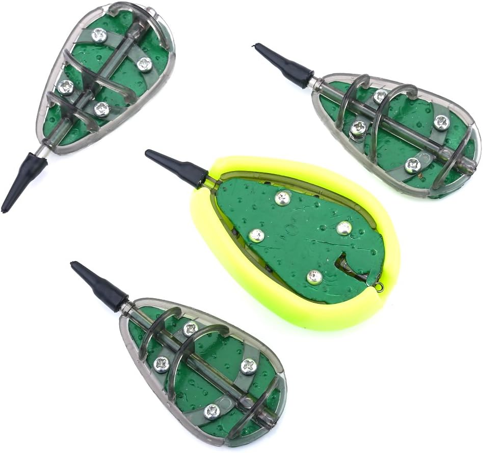 Fishing Feeder Mould, Carp Fishing Baits Feeder Mould Set Device Fishing Feeder Tool 30/40/50/60g Fishing Accessory