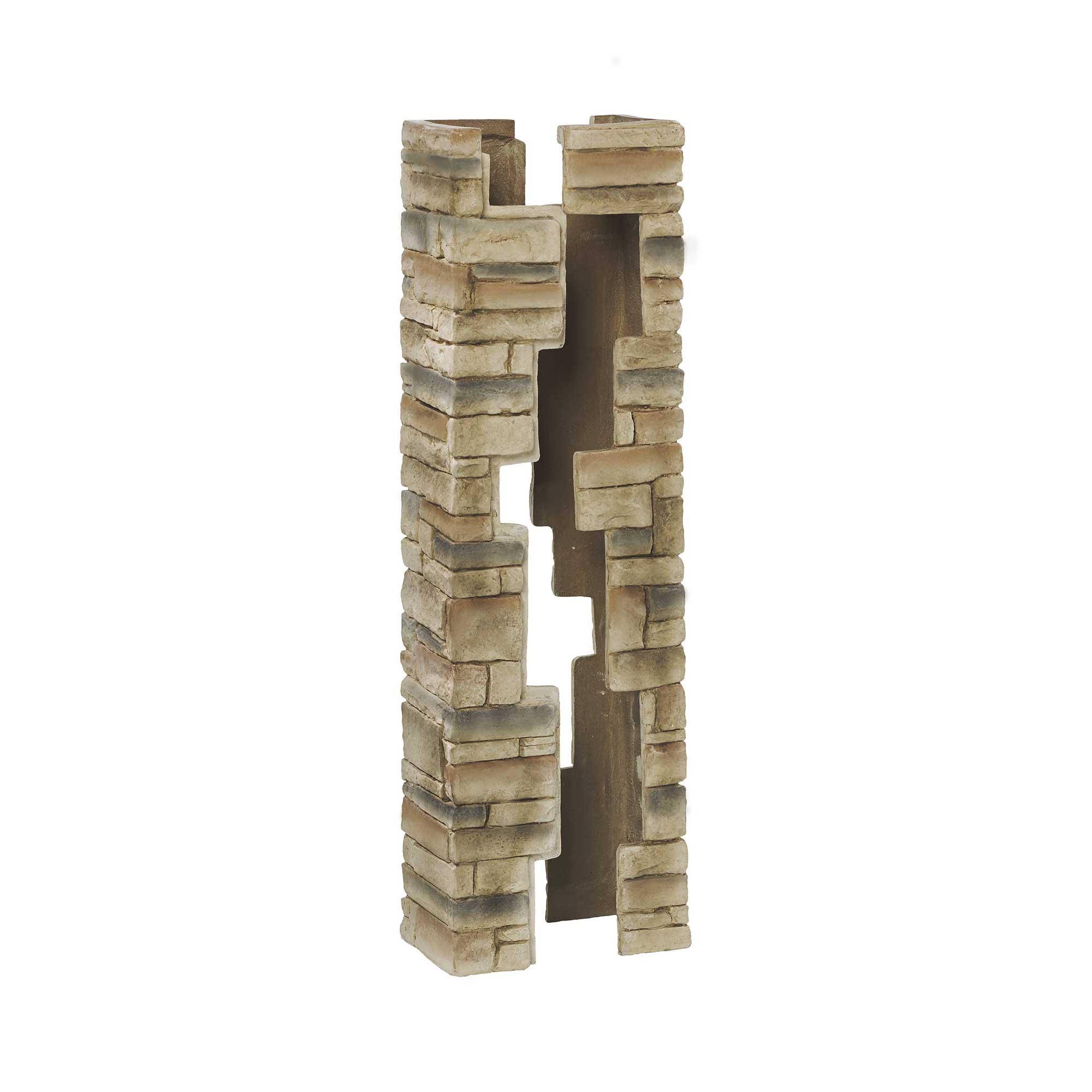 Deckorators Beige Stacked Cast Stone Postcover 52 inch