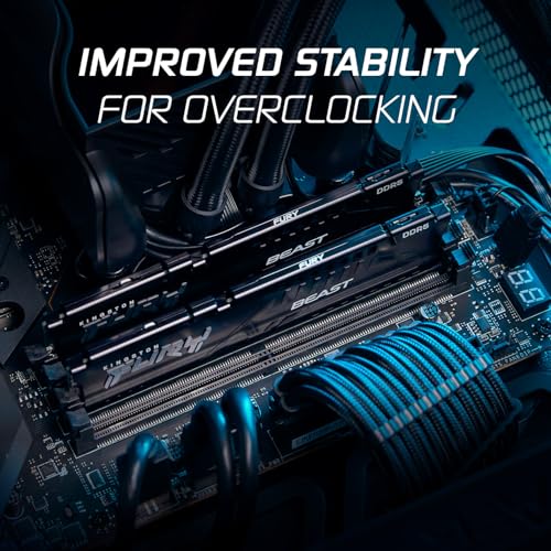 Beast 64GB (2x32GB) 6000MT/s DDR5 CL30 Desktop Memory | AMD Expo | Plug N Play | Kit of 2 | KF560C30BBEK2-64