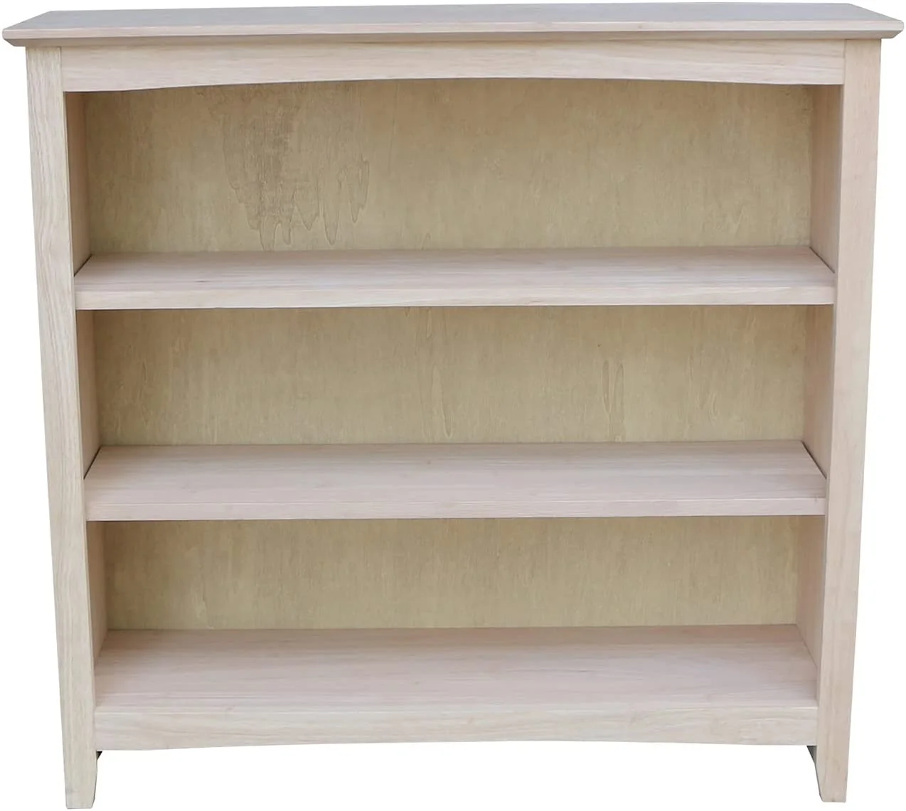 Wide Shaker Bookcase - 36 In H - Unfinished