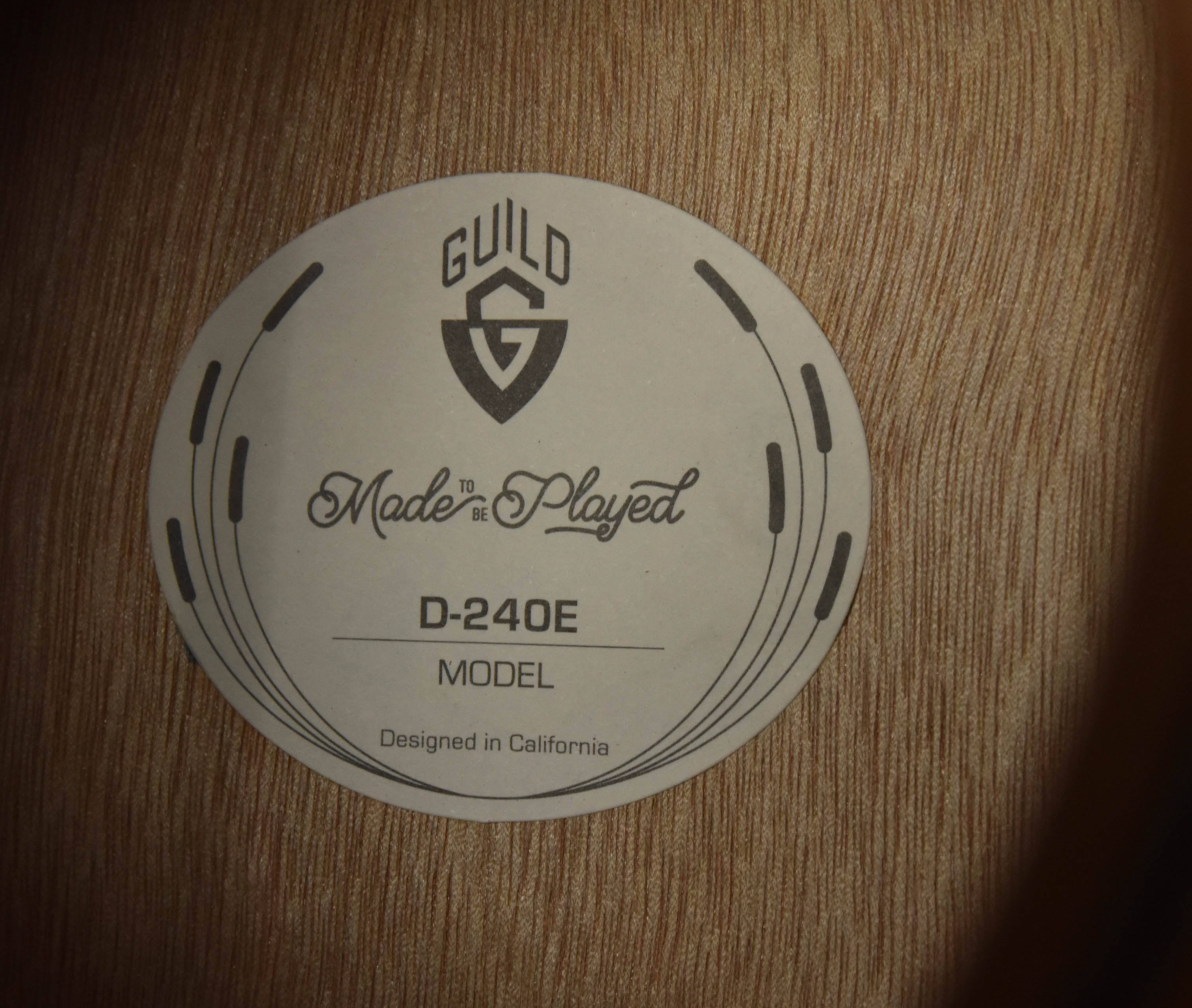 Guild D-240E Acoustic-Electric Guitar, Natural