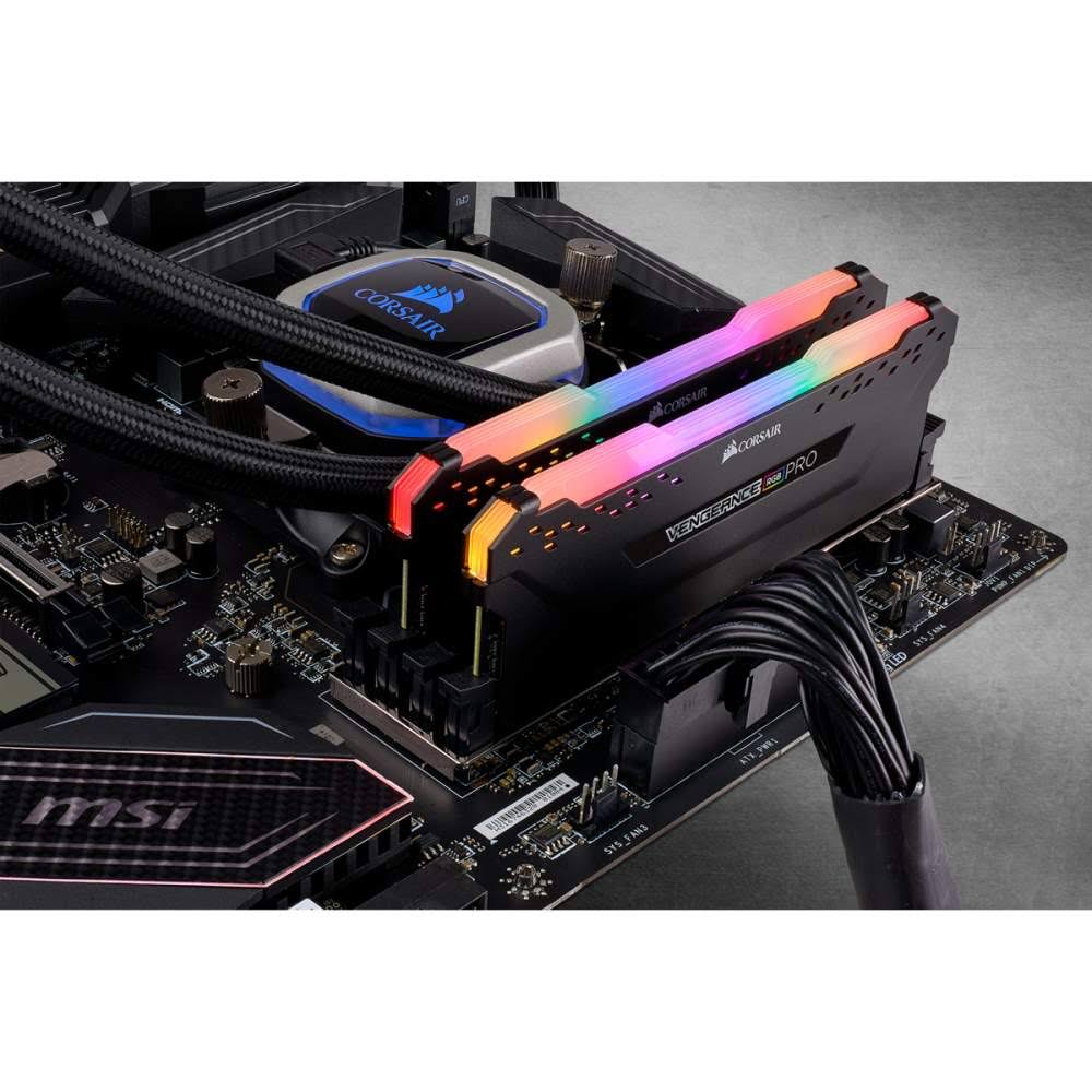 Corsair - Vengeance RGB Pro 32GB (2x16GB) DDR4 3600 (PC4-28800) C18 Desktop Memory