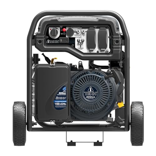 Portable Generator Dual Fuel 6000W, Gas & Propane Dual Fuel Powered with Electric Start, Home Backup Emergency Ready, CO Sensor, CARB Compliant