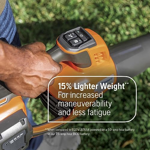 Husqvarna Leaf Blaster 350iB Battery Powered Cordless Leaf Blower, 200-MPH 800-CFM Battery Leaf Blower with Brushless Motor and Quiet Operation, 40V Lithium-Ion Battery and Charger Included