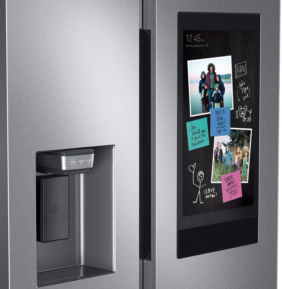 SAMSUNG RS27T5561SR 26.7 Cu. Ft. Side-by-Side Refrigerator with 21.5 inch Touch-Screen Family Hub