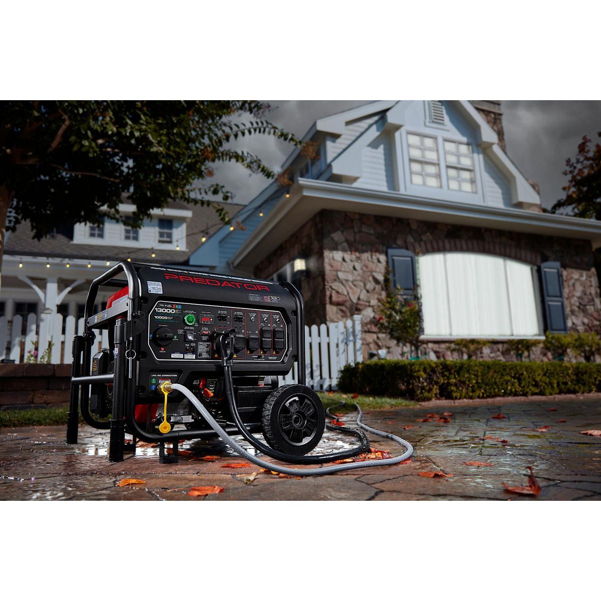 PREDATOR 13,000 Watt Tri-Fuel Portable Generator with Remote Start and CO SECURE Technology, EPA