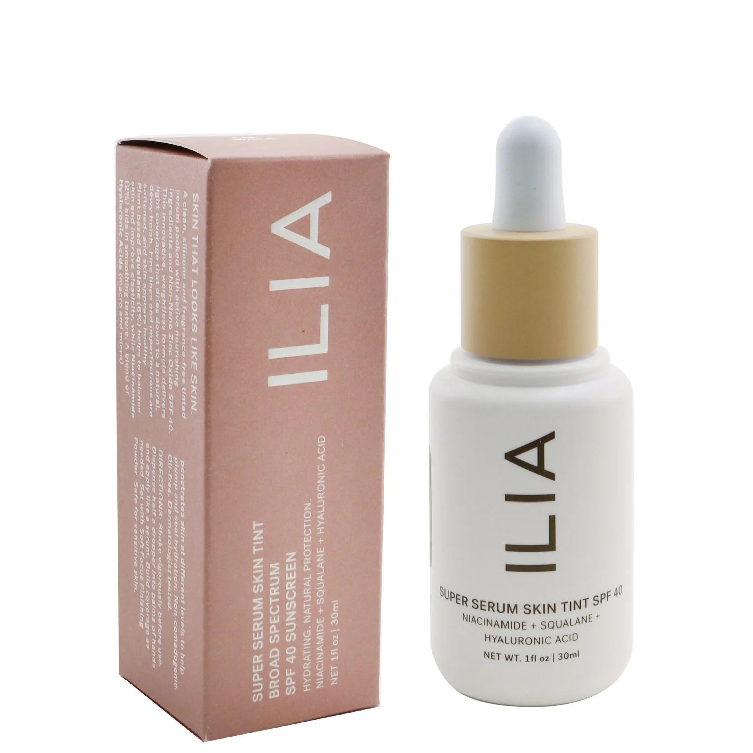 ILIA Super Serum Skin Tint SPF 40 - # ST12 Kokkini (Medium With Neutral Warm Undertones)  30ml/1oz