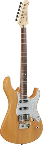YAMAHA 6 String Solid-Body Electric Guitar, Right, Translucent Black, 612VII (PAC612VIIFM TBL)