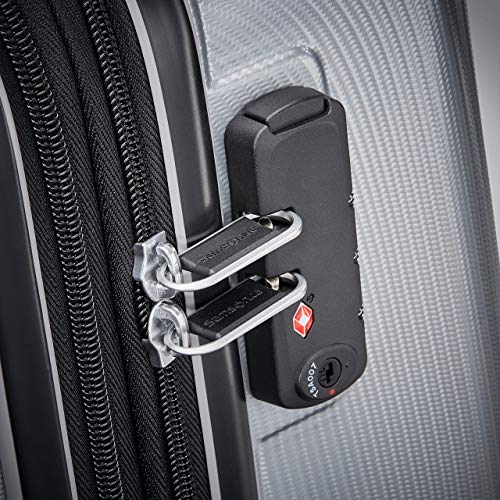 Samsonite Winfield 3 DLX Hardside Expandable Luggage with Spinners, Silver, Carry-On 20-Inch
