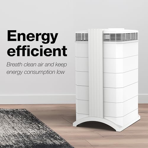 IQAir HealthPro Compact XE Air Purifier - Compact HyperHEPA Fration for Rooms up to 1240 sq ft - Allergens, Smoke, Dust, Mold, Pet Dander, Swiss Made, WiFi Enabled
