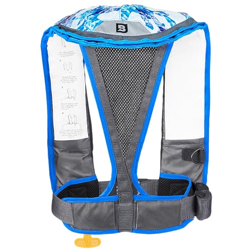 BLUESTORM Atmos 40 Automatic/Manual Inflatable PFD Life Jacket for Adults | US Coast Guard (USCG) Approved Life Vest
