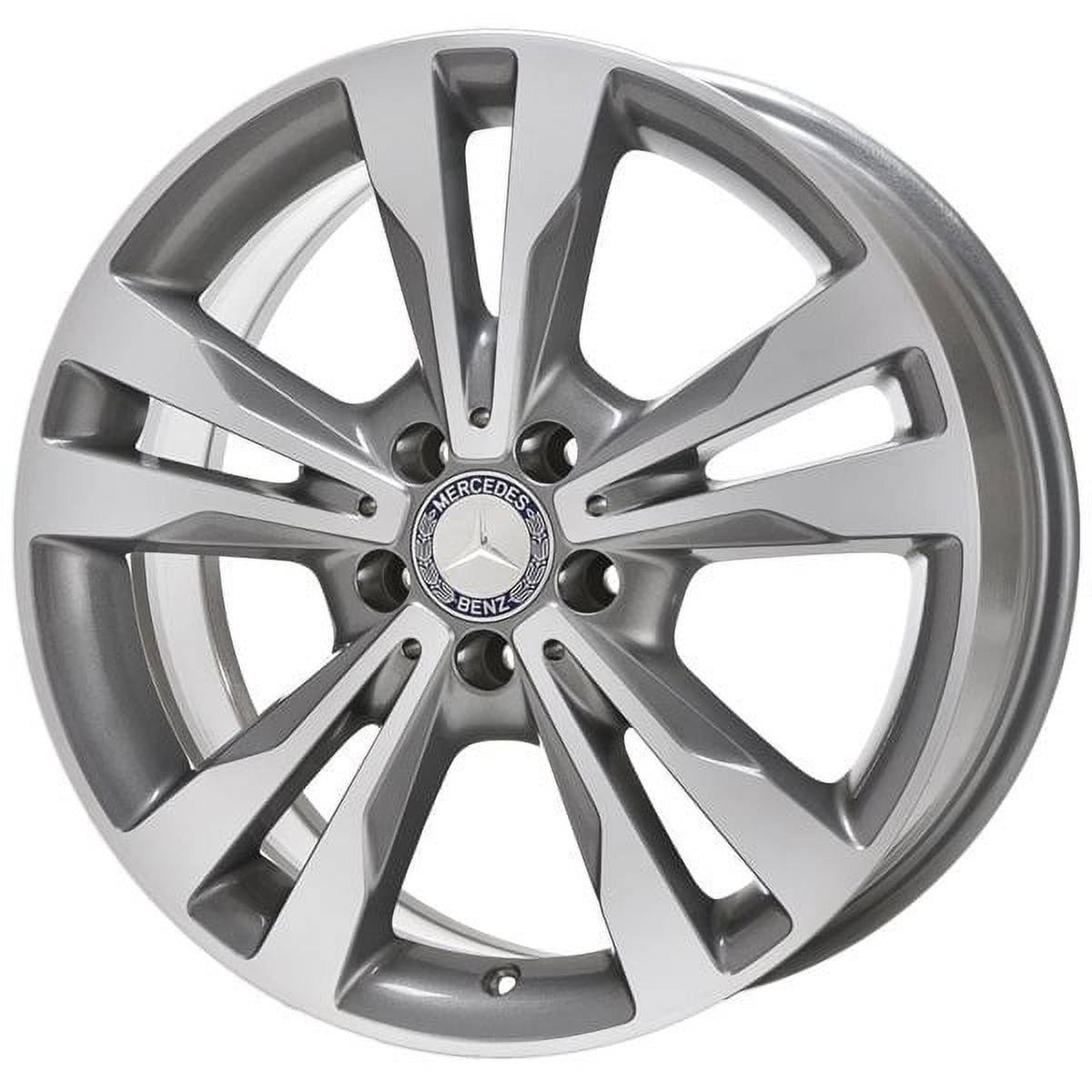 MERCEDES-BENZ C300 2015 - 2018 MACHINED GREY Factory OEM Wheel Rim (Not Replicas)