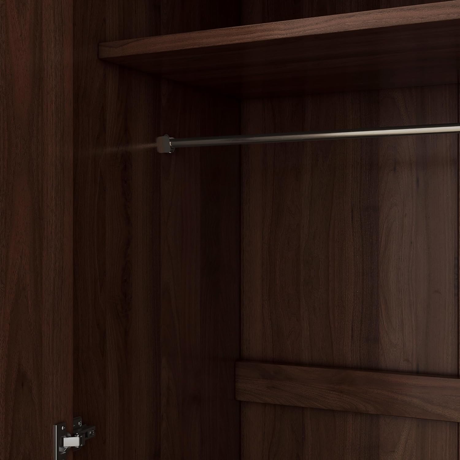 2-Door Wooden Wardrobe Armoire with 3 Storage Shelves Wooden Wardrobe Closet armoire Wardrobe Closet