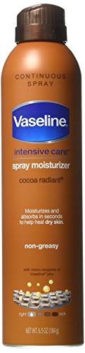 Vaseline Intensive Care Spray Lotion, Cocoa Radiant 6.5 oz(pack of 6)