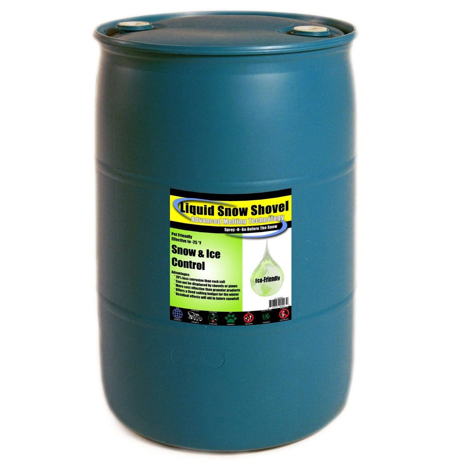 Advanced Seasonal Innovations 055 Liquid Snow Shovel, 55-Gallon Drum