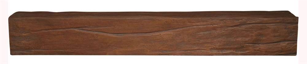 Ekena Millwork BMRW2C0100X040X120PE 10x22W x 4x22H x 10&L 2-Sided (L-beam) Riverwood Endurathane Faux Wood Ceiling Beam, Natural