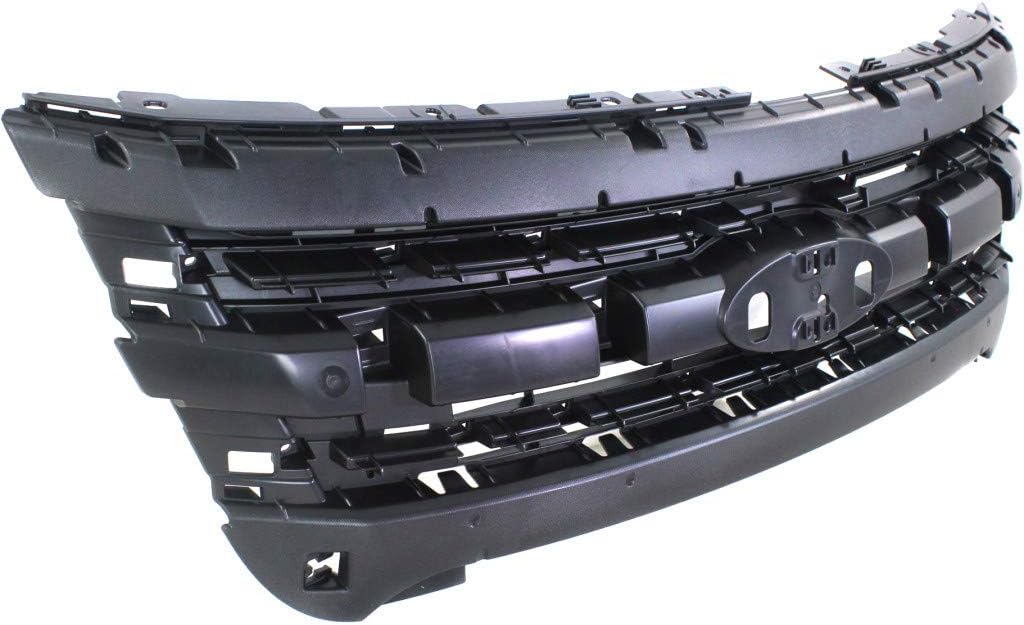 For Ford Explorer Header Panel 2011 12 13 14 2015 | Inner Grille Mounting Panel | Black | FO1223118 | BB5Z8A284AA