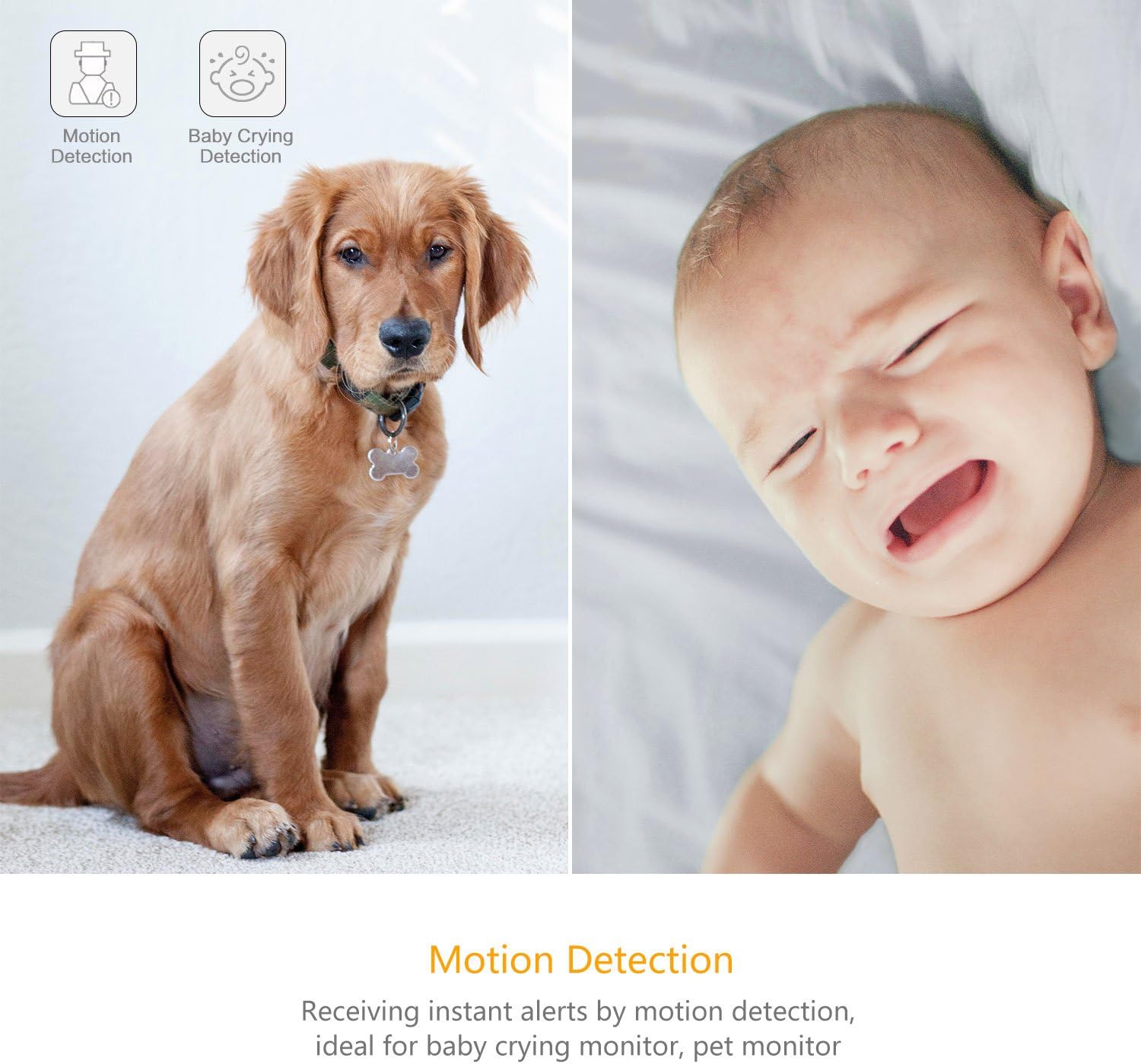 YI 4pc Security Home Camera, 1080p WiFi Smart Indoor Nanny IP Cam with Night Vision, 2-Way Audio, Motion Detection, Phone App, Pet Cat Dog Cam - Works with Alexa and Google