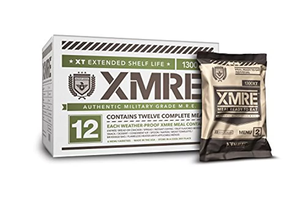 XMRE Meals 1300XT - 12 Meals with Heaters (Meal Ready to Eat - Military Grade)