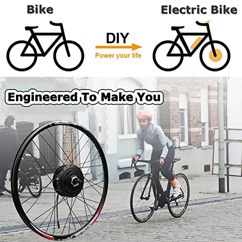 lectric Bike Conversion Kit, 48V 1000W 1500W Rear Drive Hub Motor, 20" 24" 26" 27.5" 28" 29" Rear Wheel, Waterproof Ebike Conversion Kit with Intelligent Controller,48V1500W-27.5inch