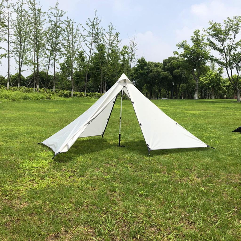1 Person 3- Waterproof Camping Outdoor Tent Backpacking Hiking Gray White