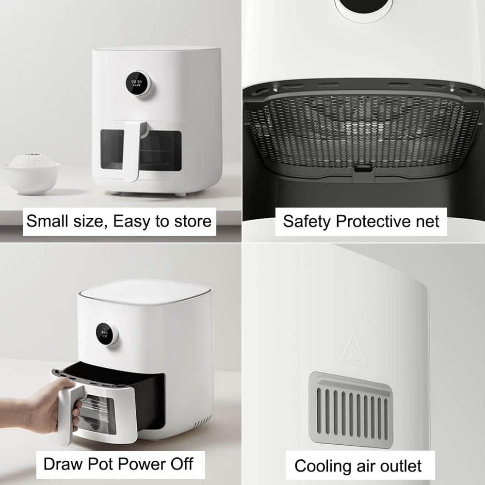 Smart Air Fryer Pro 4L Hot Oven Cooker Nonstick Coating 24H Intelligent Appointment OLED Screen Commemoration Day