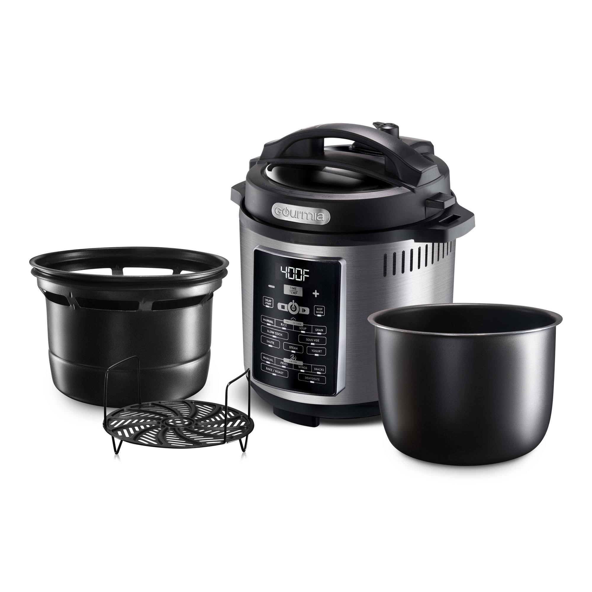 Gourmia One-Lid Pressure Cooker Air Fryer 82498065