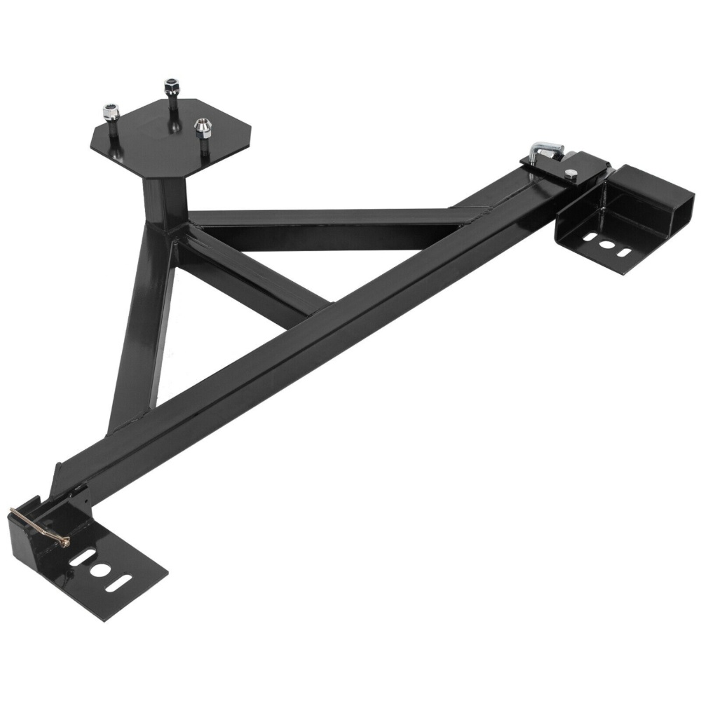 Tire Carrier Mount W/Drop Down Option Compatible With All For 03-09 H2 H2 Black