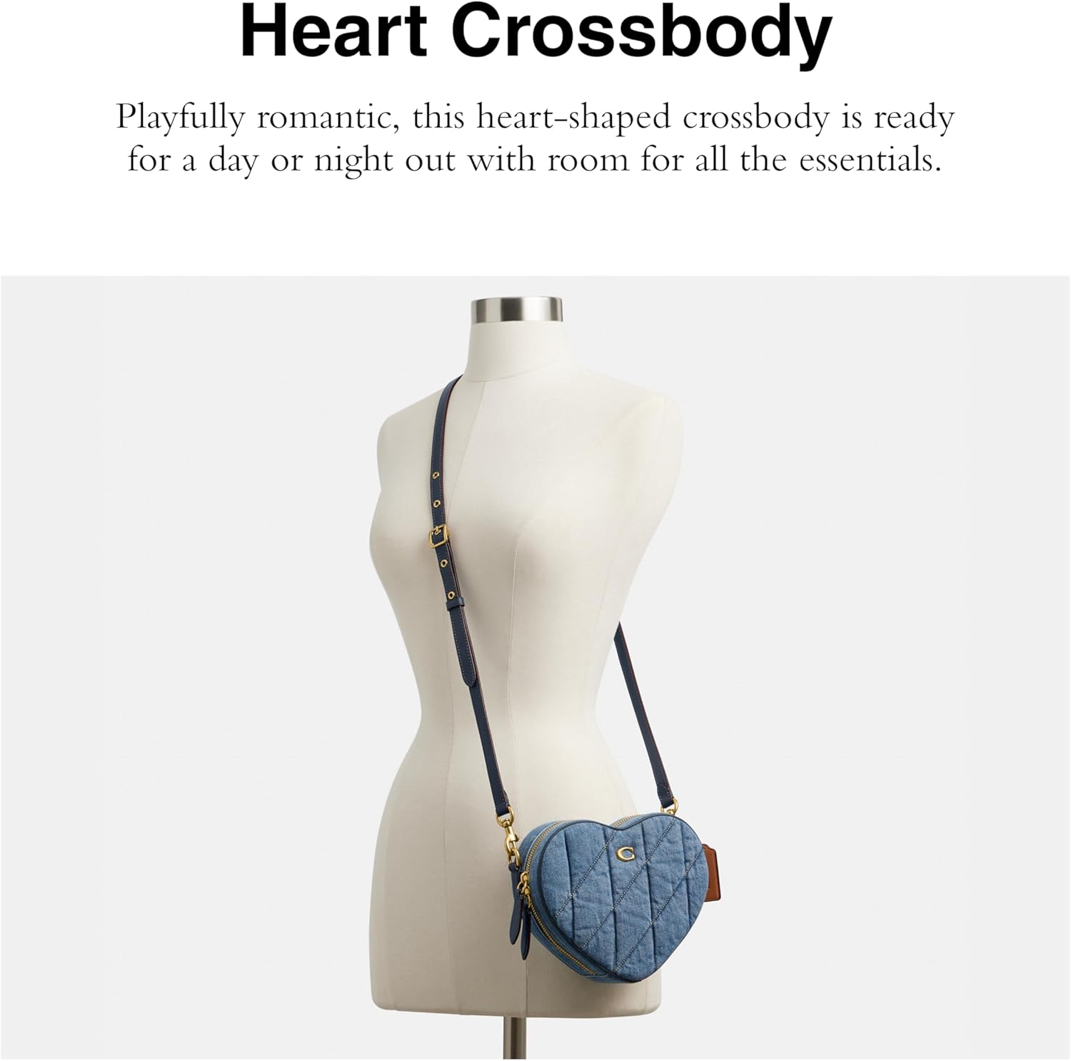 Coach Heart Crossbody, Indigo