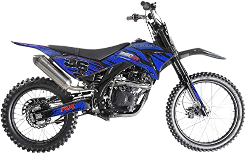 HHH Apollo AGB36 250cc Dirtbike Adult Pit Bike Gas DB36 Dirt Bike Manual Clutch 5 Speed (Choose Your Color : Red, Blue and Black Color)