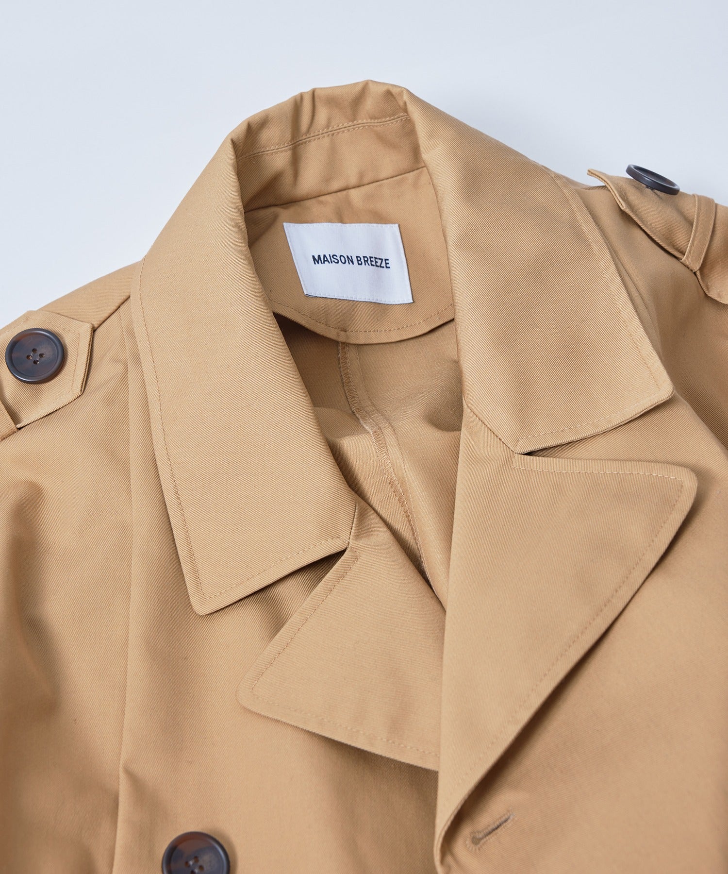 【SETUP7】Outer Trench Coat Double-Breasted Oversized Trench Big Silhouette Long Length Pocket Long Sleeve Spring Coat
