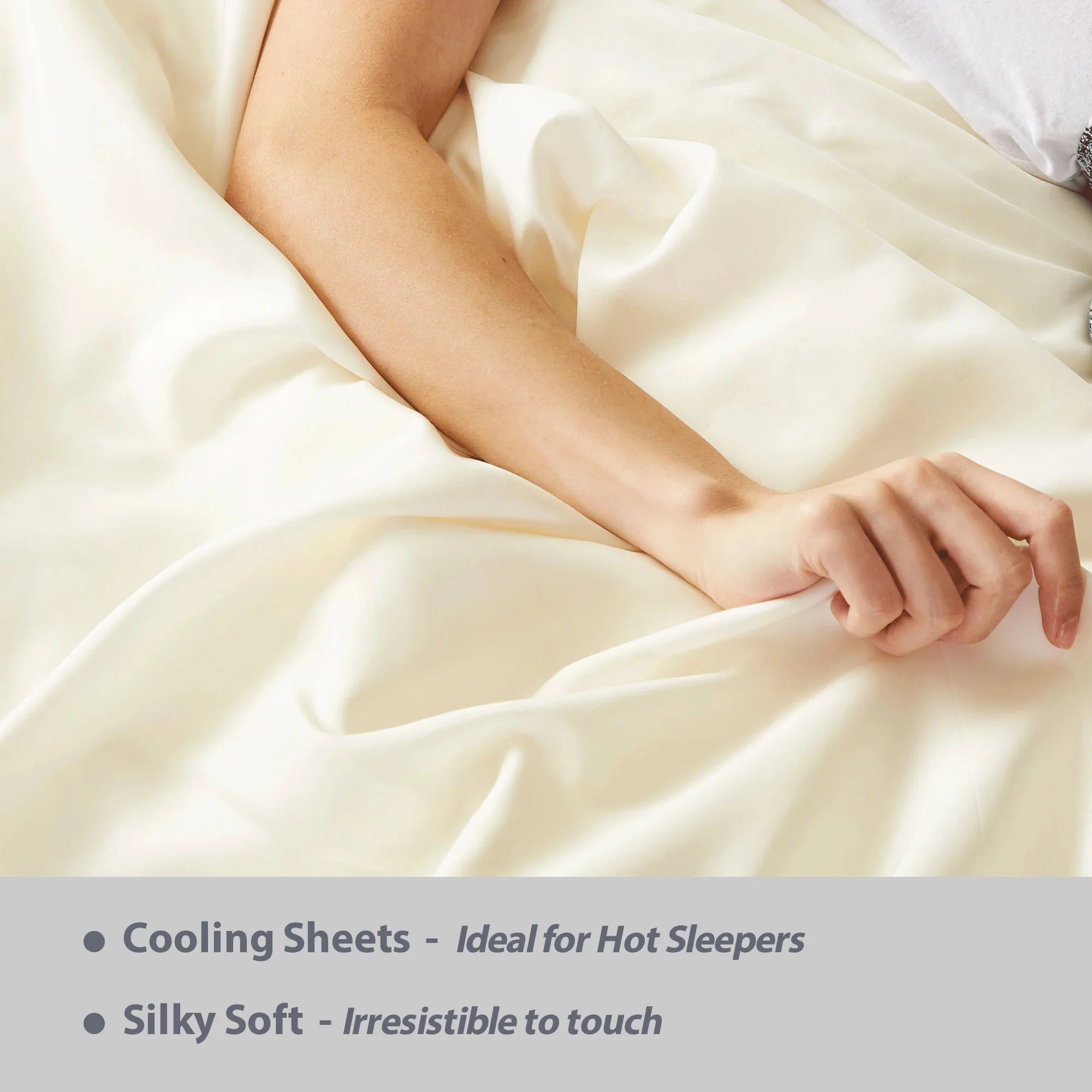 BedVoyage Luxury 100% viscose from Bamboo Bed Sheet Set, Queen - Platinum