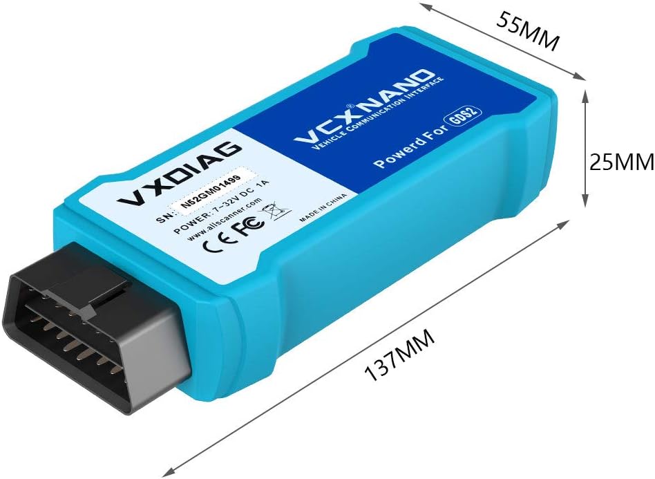 VXDIAG VCX Nano GDS2 and Tech2Win Diagnostic Programming System for GM/Opel WiFi Version