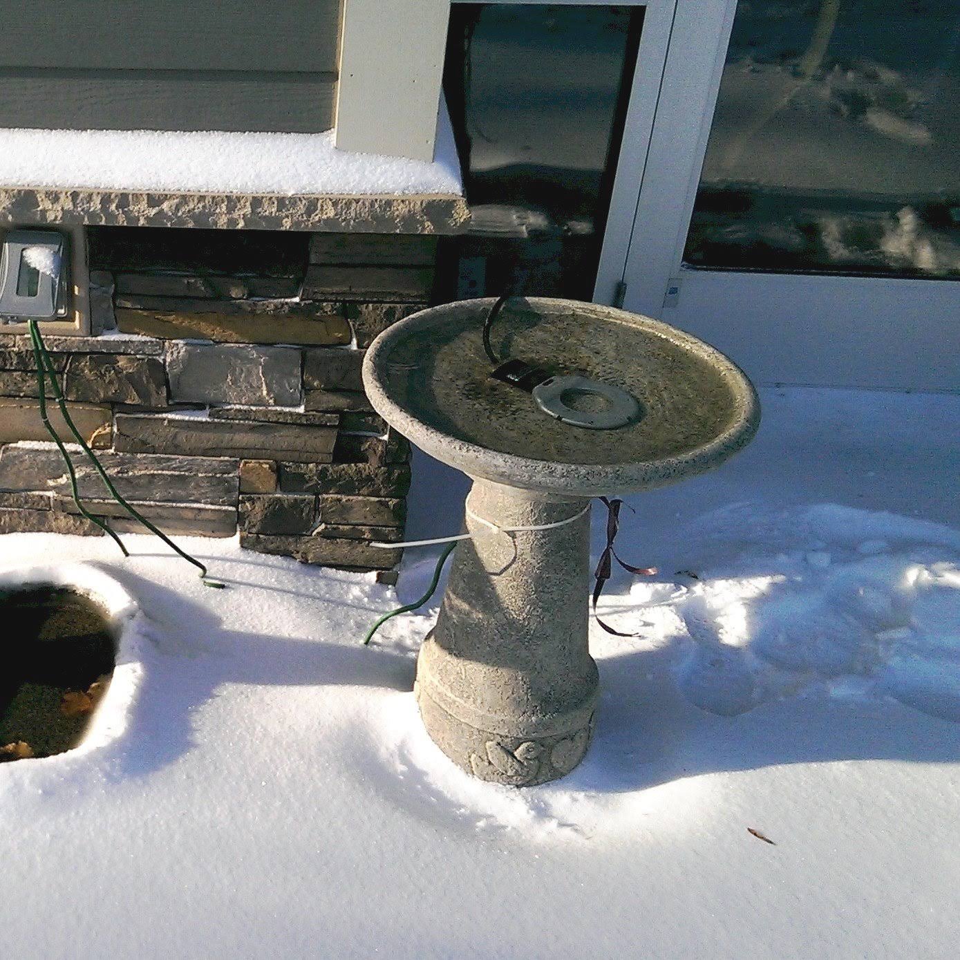 Farm Innovators Model C-50 Premium Cast Aluminum Birdbath De-Icer, 150-Watt