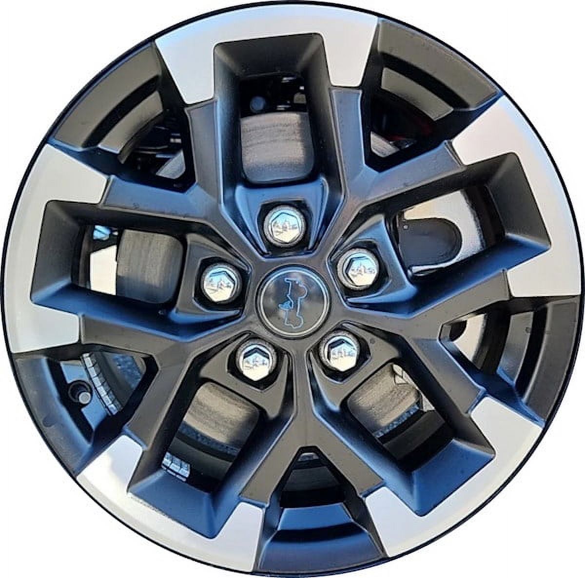 JEEP WRANGLER 2024 - 2024 MACHINED BLACK Factory OEM Wheel Rim (Not Replicas)