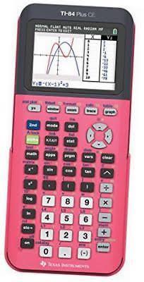 Texas Instruments Ti-84 Plus CE Graphing Calculator - Coral