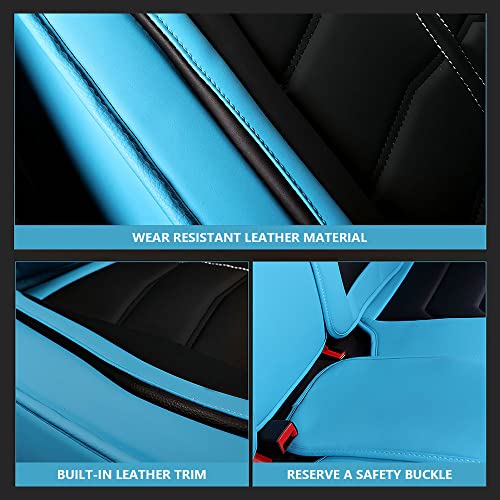 Car Seat Cover for Toyota Camry 2000-2023, Durable Wear Resistant Waterproof Seat Cover, Breathable No Odor Premium Leather Vehicle Interior Accessories.(Standard 5 Seats,Black Red)