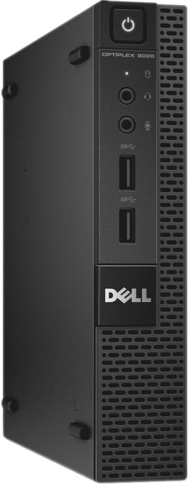 Dell Optiplex 3020 Micro Desktop Computer Ultra Small Tiny PC (Intel Quad Core i5-4590T, 4GB Ram, 500GB HDD, WiFi, HDMI) Windows 10 Pro (Renewed)