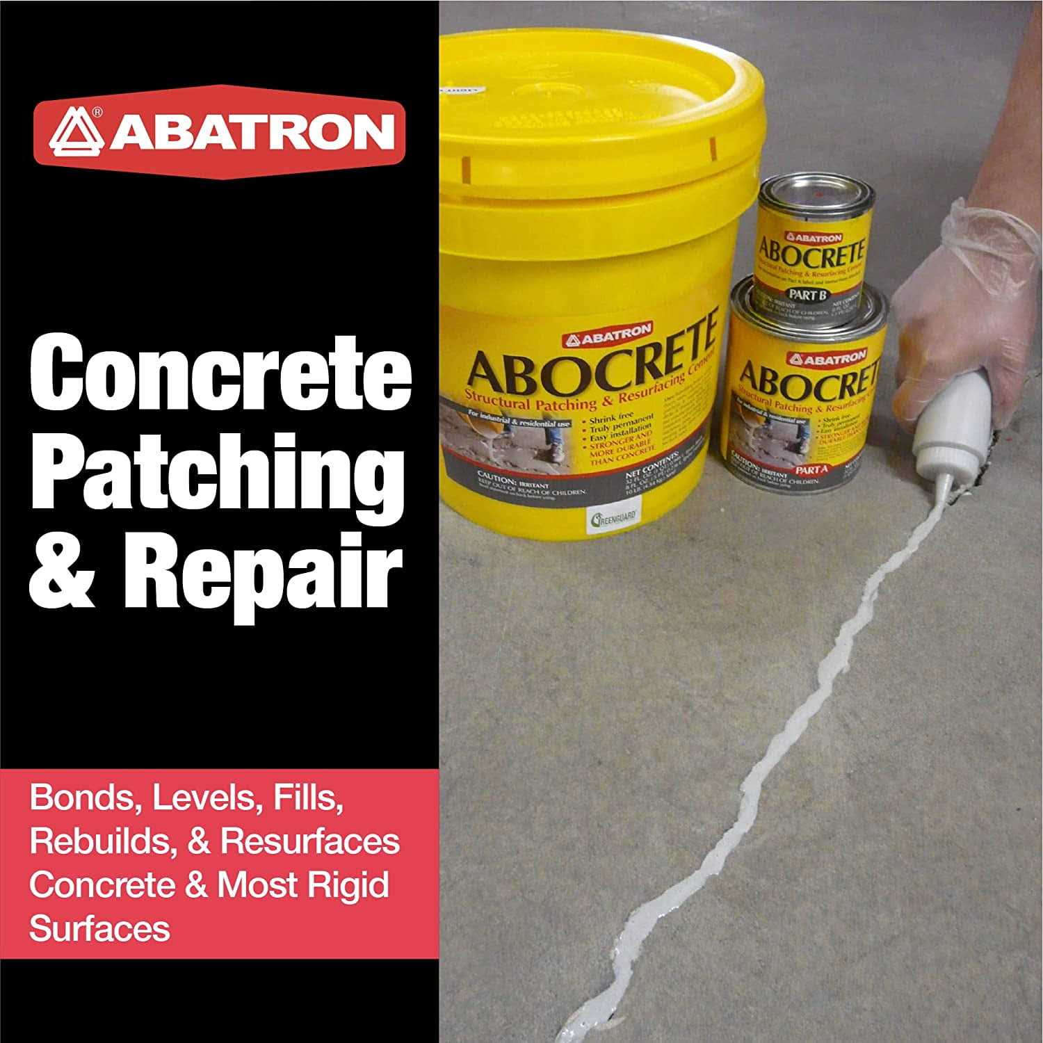 Abocrete Epoxy Adhesive,Light Gray,5 gal.,Bucket Ackr Light Gray