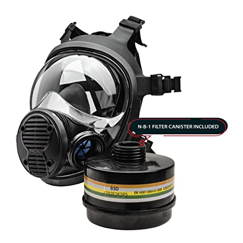 Parcil Distribution NB-100 Tactical Gas Mask Full Face Respirator Survival Gear