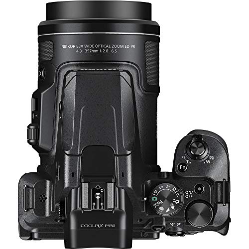 NIkon COOLPIX P950 Superzoom Digital Camera | 83x Optical Zoom with Image Stabilization 16 MP 4K Ultra HD Video Wi-Fi Connectivity RAW Format and Rotating LCD Screen (Black)