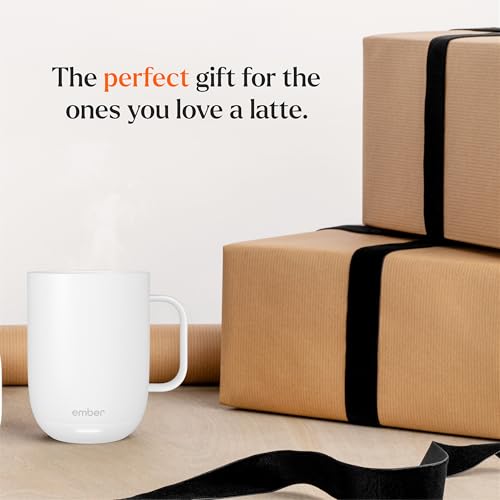 Ember Temperature Control Smart Mug 2, 14 Oz, App-Controlled Heated Coffee Mug with 80 Min Battery Life and Improved Design, Black