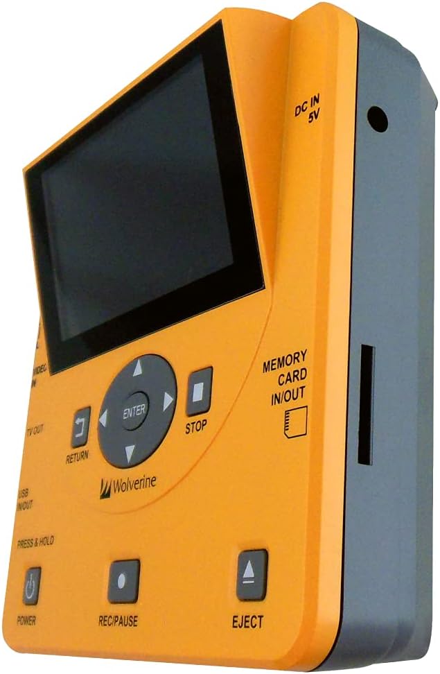 Wolverine TransMedia- Home Movies Digitizer Scanner and Converter. Video to Digital Converter - Record Video from VCR's, VHS Tapes, AV- RCA, Hi8, Camcorder, DVD