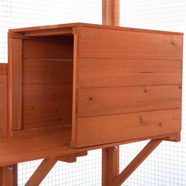 Coziwow Large Wooden Cat House Catio Enclosure - Pet Supplies online store