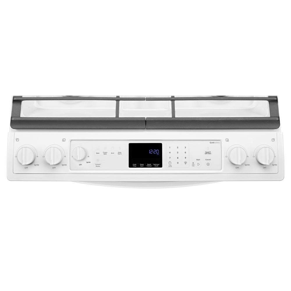 Whirlpool WEG730H0DW Slide-in Gas Range - Freestanding - 5.8 cu ft - White