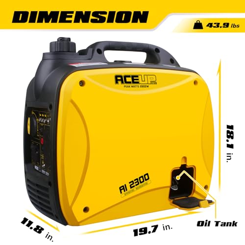 4000 Watt Portable Inverter Generator, Gas Powered Generator Quiet for Home, RV-Ready, EPA Compliant