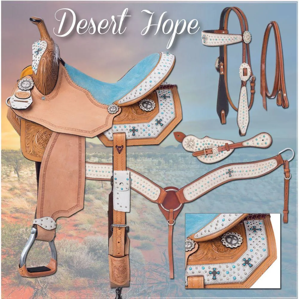 Silver Royal Desert Hope Barrel Saddle Package