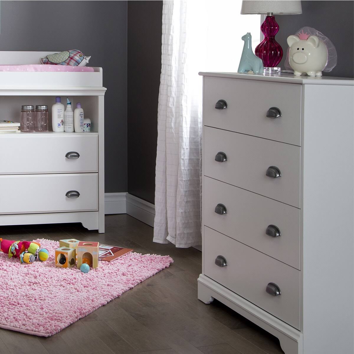 South Shore Fundy Tide 4-Drawer Chest, Royal Cherry, 31x22 x 16x22 x 36x22